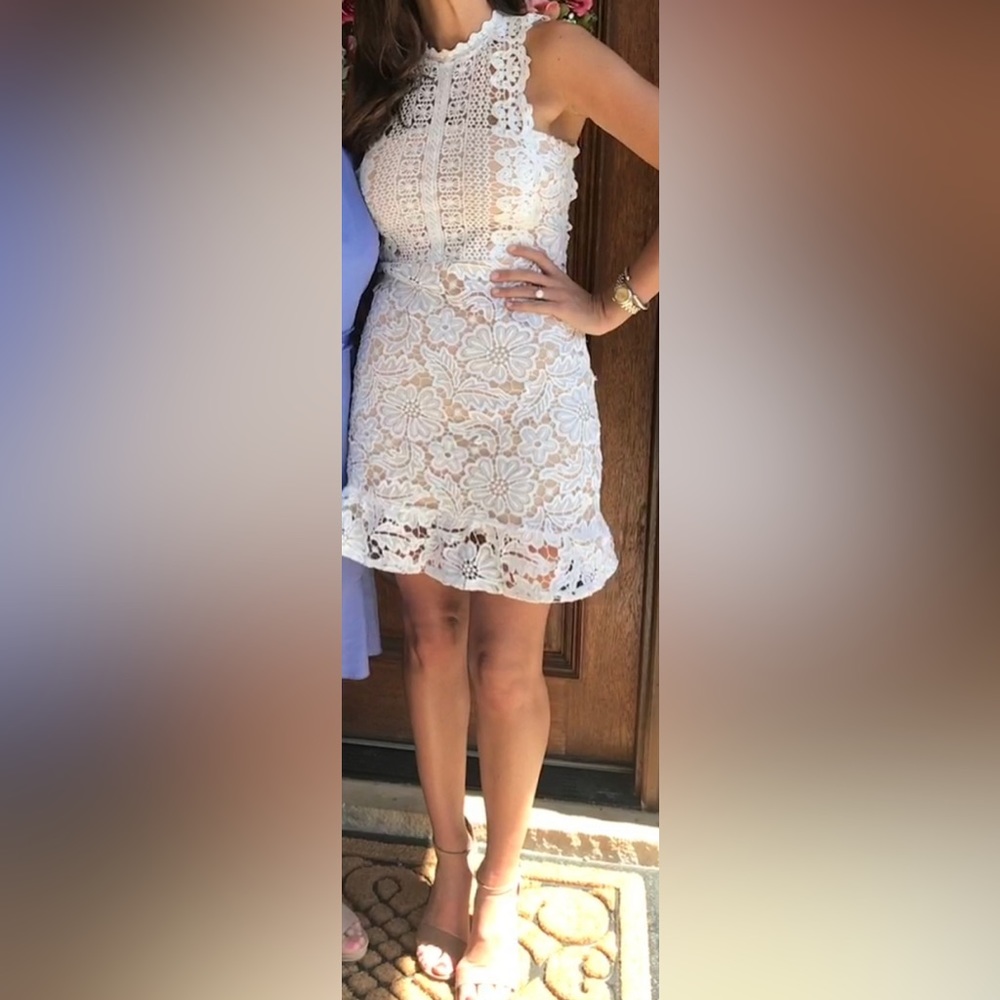 Altar’d State white eyelet lace dress